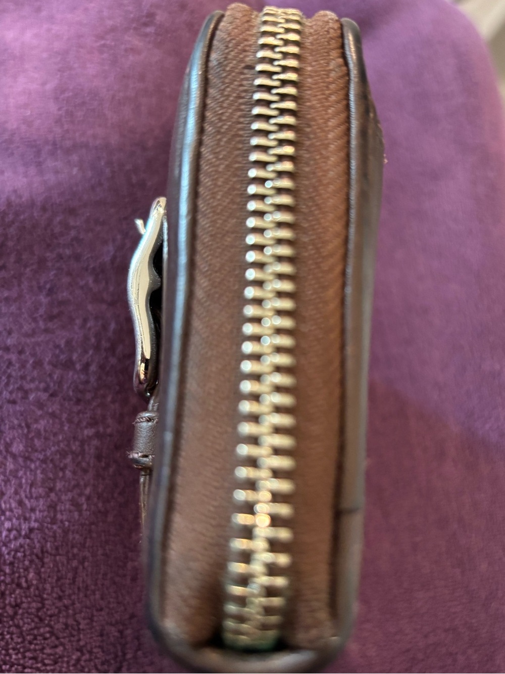 Coach Dark Brown Leather Wallet - Picture 5 of 10